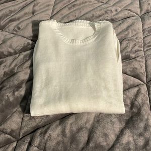 Long sweater with slits